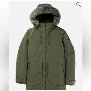 Burton Saxton Parka Jacket Womens XL Forest Night